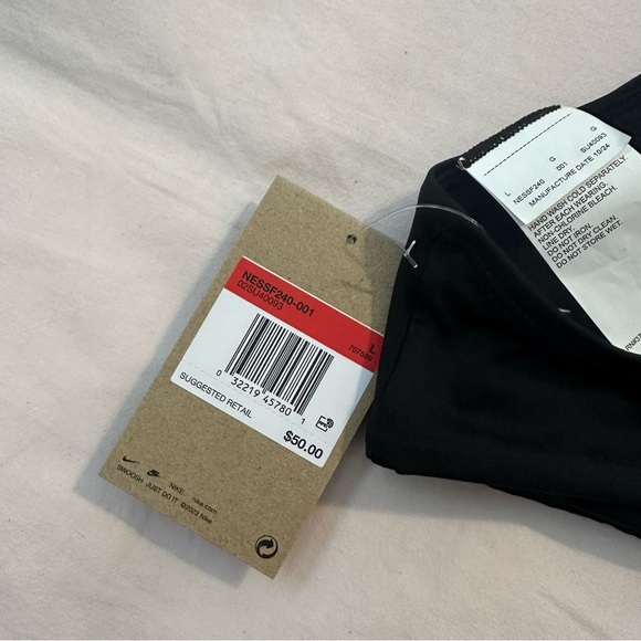 Nike Black Swim Sports Bra with Adjustable Straps - Picture 3 of 3